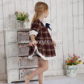 young girls plaid pater pan collar dress